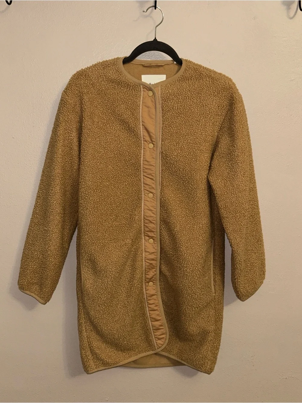 Wilfred free sherpa liner Camel Teddy Open-Front Coat